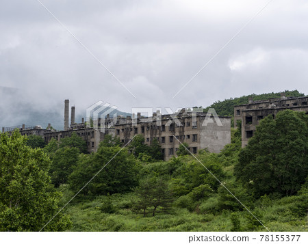 [Mine Ruins] Matsuo Mine, Hachimantai City, Iwate Prefecture Residential Site July Summer Grass 78155377