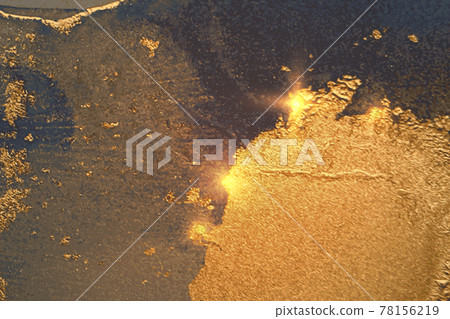 Dark gold and blue abstract alcohol ink marble texture Dark gold and blue abstract alcohol ink marble texture 78156219