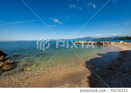 Beautiful Beach on Lake Garda - Lago di Garda Lazise Village Veneto Italy 78156252