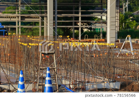 建築工地的鋼筋 建築工地的鋼筋 78156566