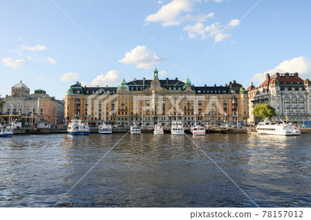 Nybroviken,斯德哥爾摩,瑞典的風景 Nybroviken,斯德哥爾摩,瑞典的風景 78157012