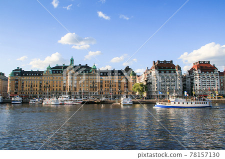 Nybroviken，斯德哥爾摩，瑞典的風景 78157130
