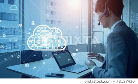 Cloud computing business network 78157430