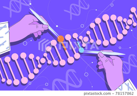 scientist hands working with DNA researcher making experiment in lab DNA testing genetic diagnosis concept 78157862