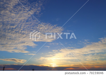 Sunset and steel tower Mt. Wanitsuka 78159046