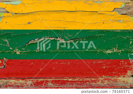 3D Flag of Lithuania on wood - Stock Illustration [78160371] - PIXTA
