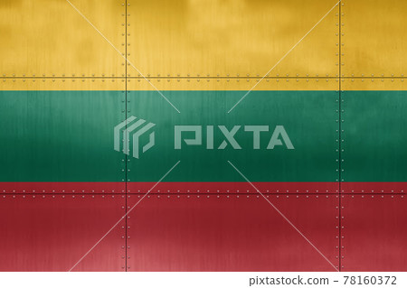 3D Flag of Lithuania on metal - Stock Illustration [78160372] - PIXTA