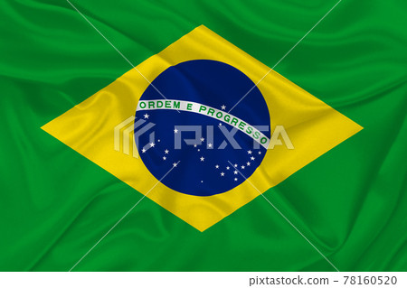 3D Flag of Brazil on fabric 78160520