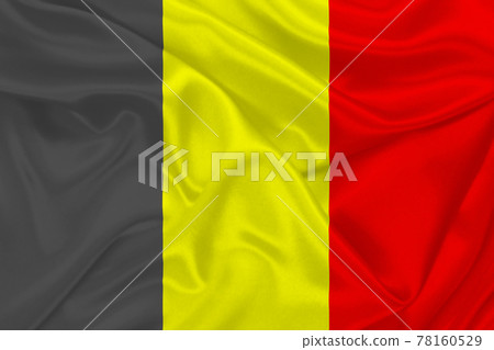 3D Flag of Belgium on fabric 78160529