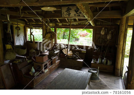 Okinawan old folk house image red roof tile Okinawan old folk house image red roof tile 78161056