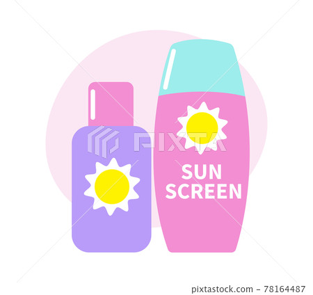 Flat Sunscreen Icon Flat Sunscreen Icon 78164487