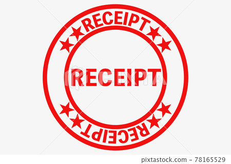 Receipt stamp 78165529
