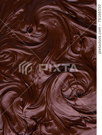 Food texture of melted chocolate or spread. 78166550