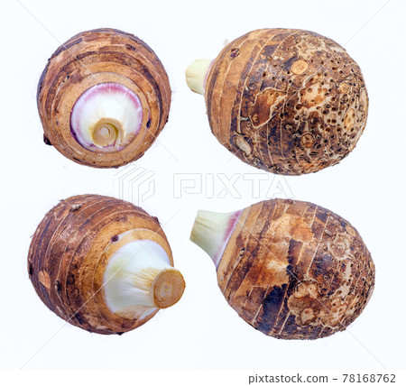 Taro isolated on white background Taro isolated on white background 78168762