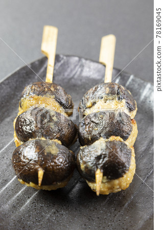 Delicious shiitake mushroom meatballs 78169045