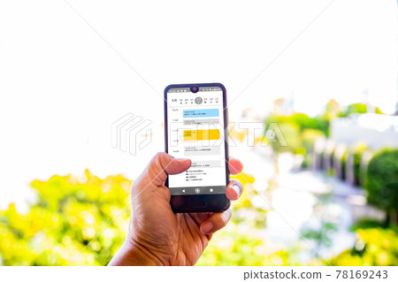 Smartphone screen Business schedule / task management app Smartphone screen Business schedule / task management app 78169243