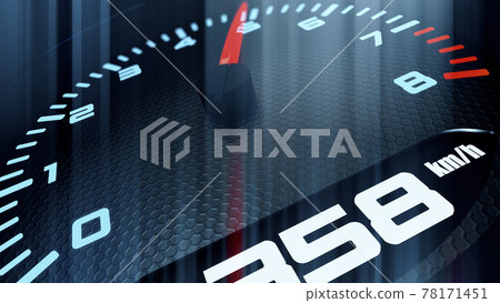 Racing Car Dashboard 3D Animation 78171451