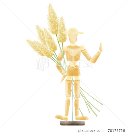 手繪水彩風格的模型玩偶圖畫 手繪水彩風格的模型玩偶圖畫 78172736