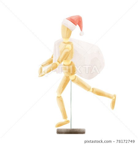 手繪水彩風格的模型玩偶圖畫 手繪水彩風格的模型玩偶圖畫 78172749