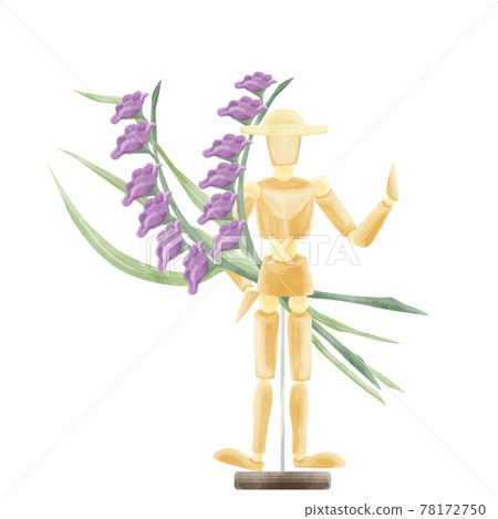 手繪水彩風格的模型玩偶圖畫 手繪水彩風格的模型玩偶圖畫 78172750