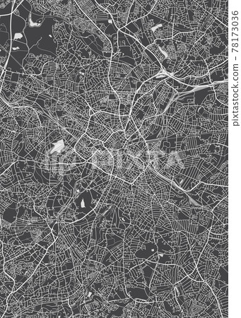 City map Birmingham, monochrome detailed plan, vector illustration City map Birmingham, monochrome detailed plan, vector illustration 78173036