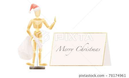 Model doll for drawing and message card Hand-painted watercolor style illustration 78174961