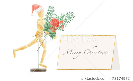 繪圖和留言卡的模型玩偶手繪水彩風格插圖 繪圖和留言卡的模型玩偶手繪水彩風格插圖 78174972