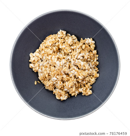 top view of cooked porridge from whole-grain oat top view of cooked porridge from whole-grain oat 78176459