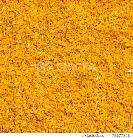 ground dried tagetes (imeretian saffron) close up ground dried tagetes (imeretian saffron) close up 78177808