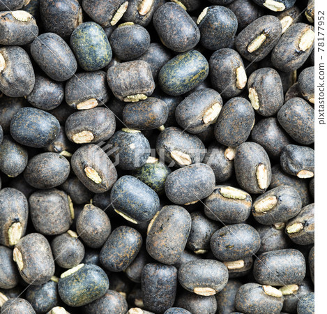 raw whole black urad beans close up raw whole black urad beans close up 78177952