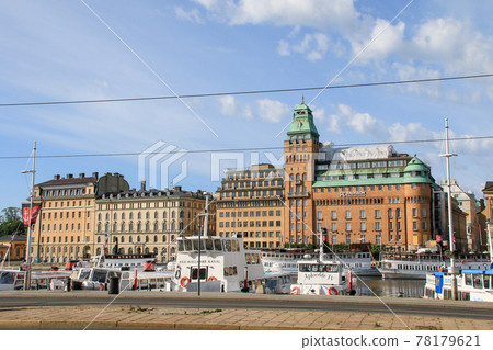 Nybroviken，斯德哥爾摩，瑞典的風景 78179621