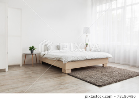 Simple modern bedroom interior, contemporary minimalist design Simple modern bedroom interior, contemporary minimalist design 78180486