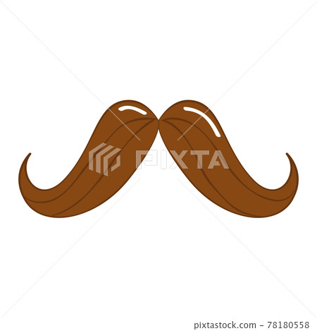 Isolated trendy hipster mustache sketch Isolated trendy hipster mustache sketch 78180558