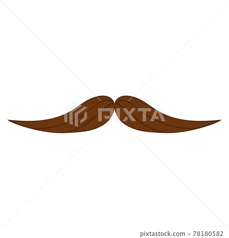 Isolated trendy hipster mustache sketch Isolated trendy hipster mustache sketch 78180582