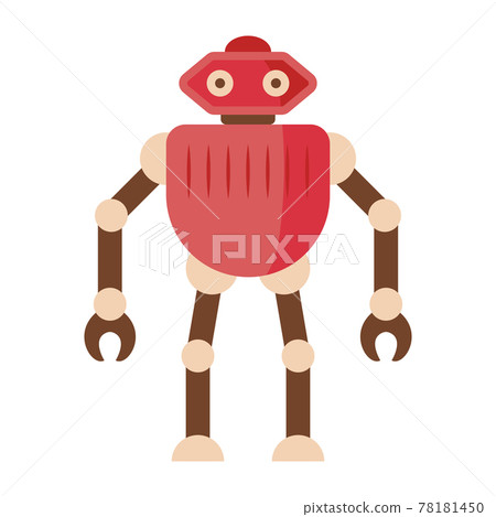 Funny retro robot Funny retro robot 78181450