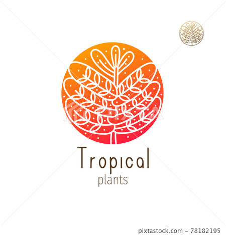 Tropical jungle logo Tropical jungle logo 78182195