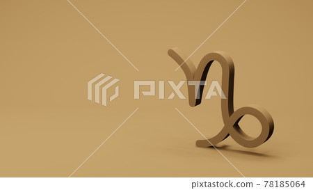 zodiac symbol CAPRICORN signs 3D rendering zodiac symbol CAPRICORN signs 3D rendering 78185064