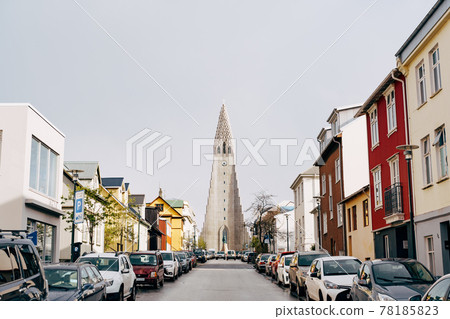 Reykjavik, Iceland - 02 may 2019: Hallgrimskirkja is a Lutheran church in Reykjavik, the capital of Iceland. 78185823
