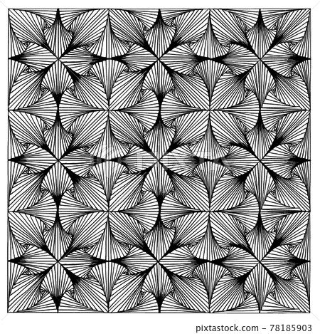 一組線條花（手寫材料） 78185903