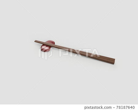 筷子和筷子休息 78187640