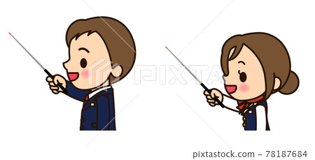 商務男女指針(側身) 商務男女指針(側身) 78187684