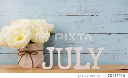 july alphabet letter with space background july alphabet letter with space background 78188010