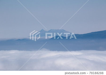 From Mt. Hakodate Observatory, including the sea of clouds from Mt. Hakodate to Mt. Komagatake From Mt. Hakodate Observatory, including the sea of clouds from Mt. Hakodate to Mt. Komagatake 78188288