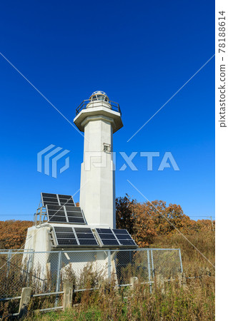 北海道風光_日高門別津燈塔 北海道風光_日高門別津燈塔 78188614