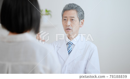 Elderly male doctor with a rugged look 78188839