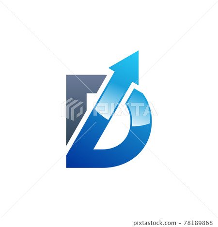 arrow blue letter D and b logo symbol icon design arrow blue letter D and b logo symbol icon design 78189868