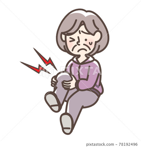 Grandmother hurt her leg by jogging 78192496