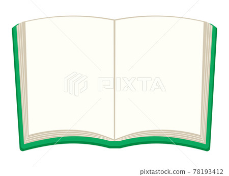 Illustration of an open book Blank notebook 78193412