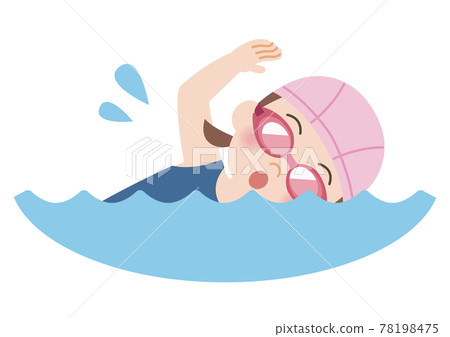 游泳女孩 78198475