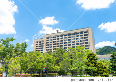 Fresh green Yamaguchi Prefectural Office and former Yamaguchi Prefectural Office Yamaguchi City, Yamaguchi Prefecture 78199152
